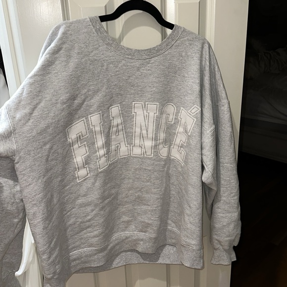 The Bar Fiancé Sweatshirt Grey/White - Picture 2 of 4